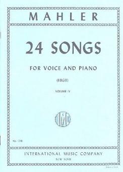 24 Songs Vol. 4 for high voice 