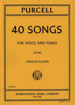 40 Songs for Low Voice and Piano 