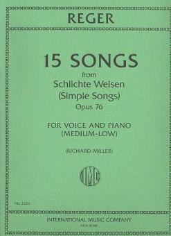 15 Songs from 'Schlichte Weisen' Op. 76 