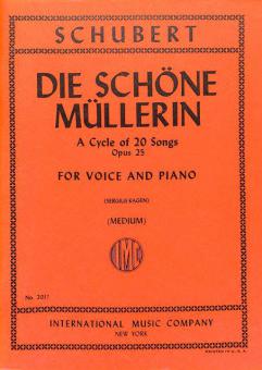Die Schöne Müllerin Op. 25 Medium Voice 