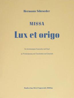 Missa Lux et origo Download