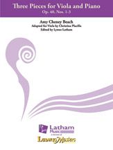 Three Pieces for Viola and Piano 