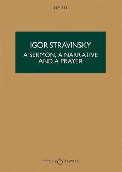 A Sermon, a Narrative and a Prayer 