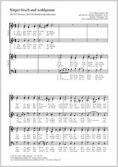 Singet frisch und wohlgemu F-Dur Download