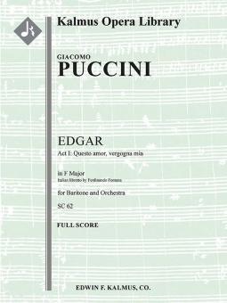 Edgar: Act I, Aria: Questo amor, vergogna mia 