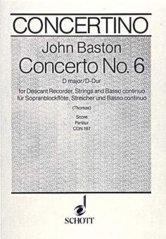 Concerto No. 6 D Major Standard