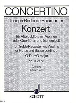 Concerto G Major Op. 21/3 Standard