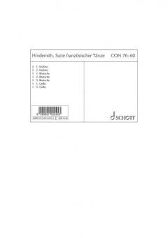 Suite französischer Tänze für kleines Orchester Standard