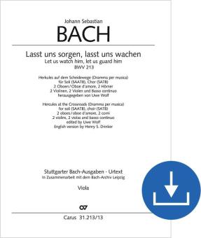 Let us watch him, let us guard him BWV 213 Download