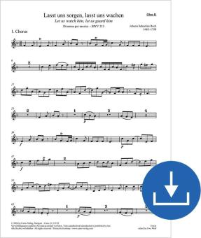 Let us watch him, let us guard him BWV 213 Download