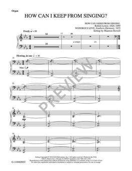 How Can I Keep from Singing? 