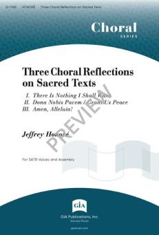 3 Choral Reflections on Sacred Texts 
