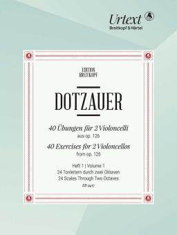 40 Exercises for 2 Cellos from op. 126 - Volume 1 