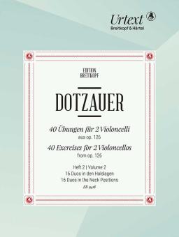 40 Exercises for 2 Cellos from op. 126 - Volume 2 