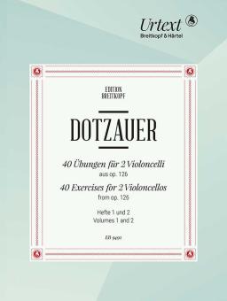 40 Exercises for 2 Cellos from op. 126 - Volume 1 and 2 