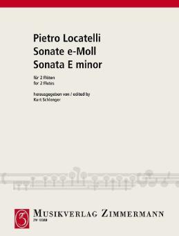 Sonata E minor 