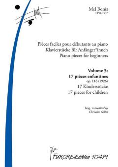 Piano pieces for beginners Vol. 3: 17 pieces for children 