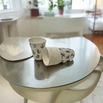 Paper cup bauxili animals 10x250ml 