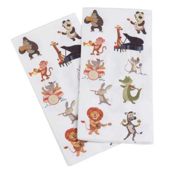 Bauxili animals napkins 