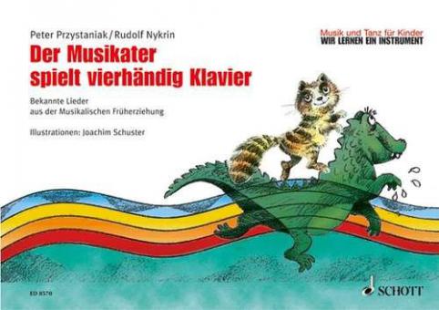 Der Musikater spielt vierhändig Klavier 