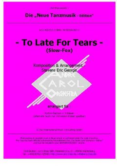 To Late For Tears Standard