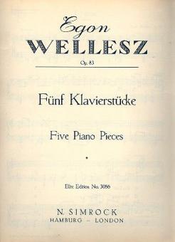 Five Piano Pieces Op. 83 