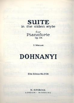 Suite in The Olden Style Op. 24 
