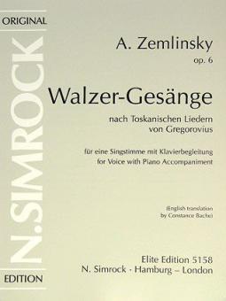Waltz Songs Op. 6 