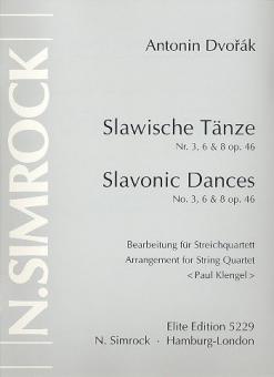 Slavonic Dances Op. 46/3, 6, 8 