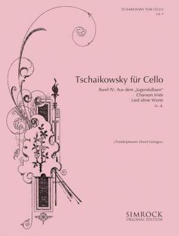 Tchaikovsky For Cello Vol. 4 