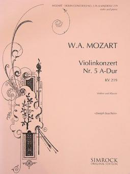 Violin Concerto No. 5 A Major K 219 