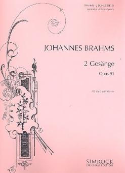 2 Songs Op. 91 