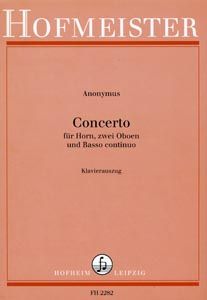 Concerto für Horn, 2 Oboen und Bc 