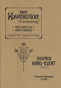 2 Klavierstücke, op. 22 
