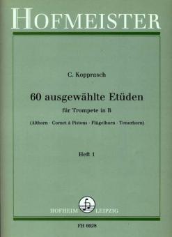 60 ausgewählte Etüden für Trompete in B Band 1 