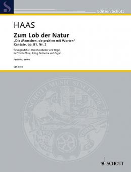 Zum Lob der Natur op. 81/2 Standard