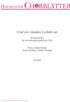 Und wir zünden Lichter an 