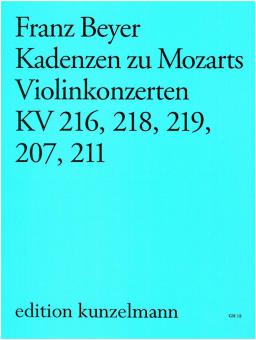 Cadenzas to Mozart Violin Concerti 