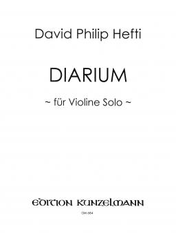 Diarium for solo violin 