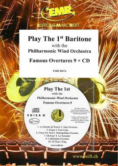 Play The 1st Baritone With The Philharmonic Wind Orchestra: Famous Overtures 9 Standard
