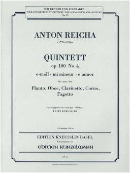 Quintet in E minor Op. 100 No. 4 
