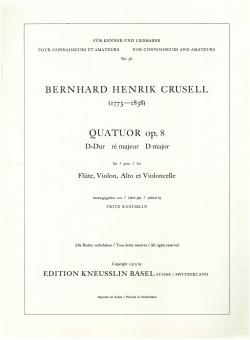 Flute Quartet in D Major Op. 8 
