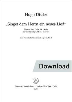 Sing to the Lord a new song Download