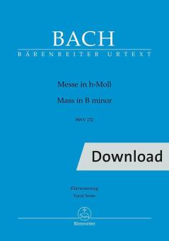 Mass in B minor BWV 232 (Missa Symbolum Nicenum: Sanctus, Osanna, Benedictus, Agnus DEi et Dona nobis pacem) Download
