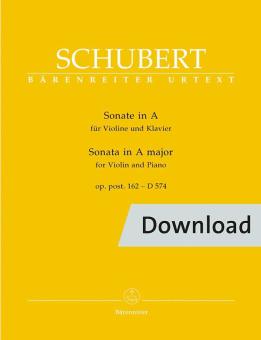 Sonata for violin and piano D 574 op. post.162 Download