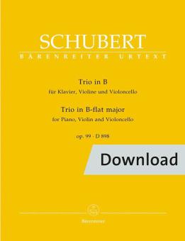 Trio in B für op. 99 D 898 Download