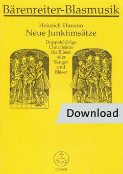 New junktim movements to well-known choral movements, primarily from the 17th century, with references to 4-part choral movements in the EG 