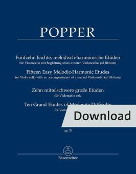 15 easy, melodic-harmonic etudes for violoncello op. 76 Download