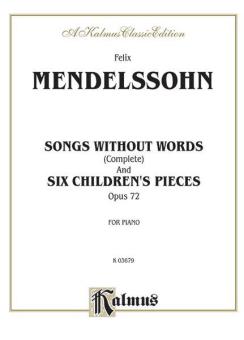 Songs Without Words, Op. 85, No. 6 