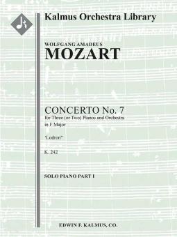 Concerto for Piano No. 7 in F, K. 242 "Lodron" 